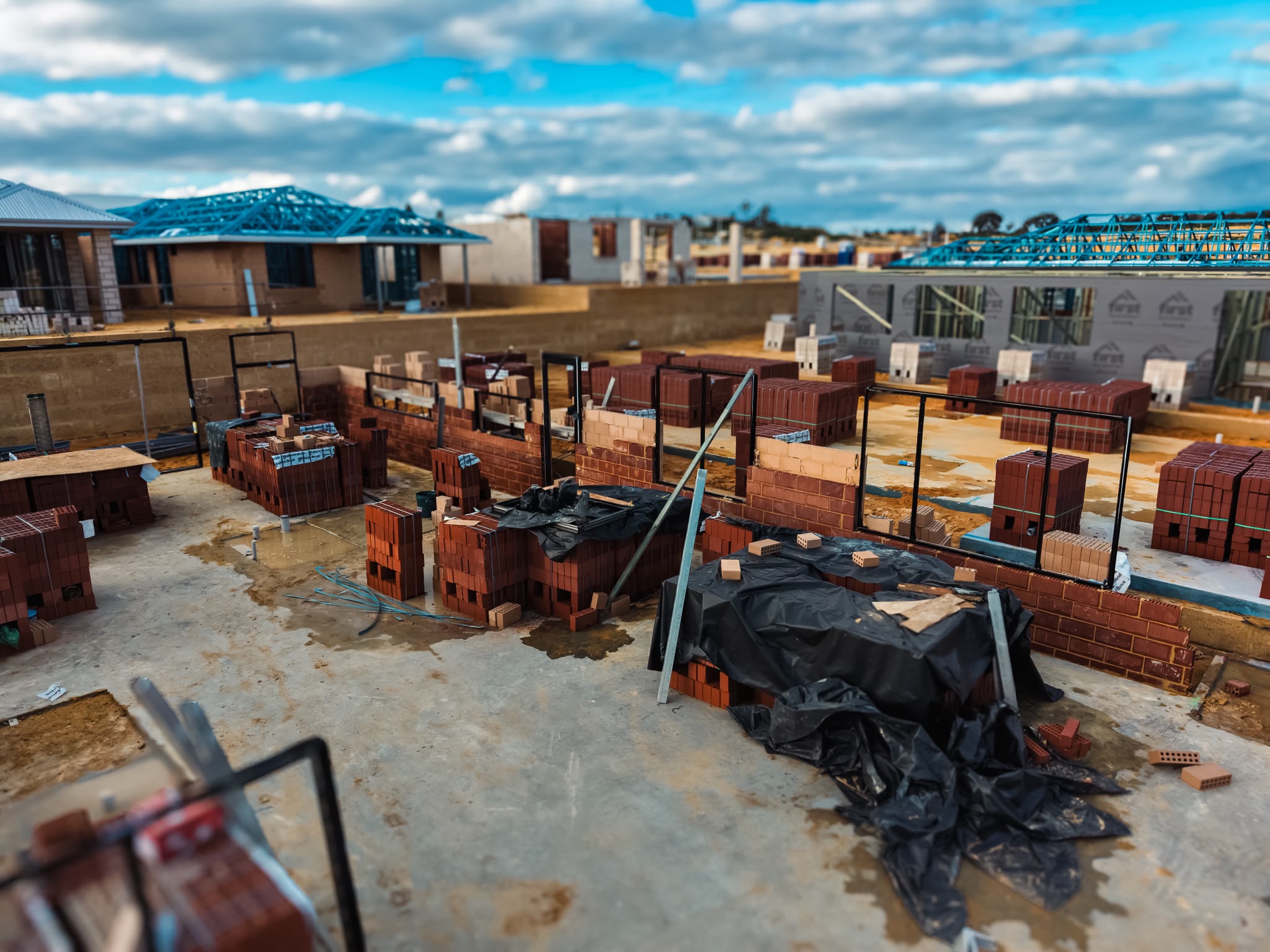 Hammond Park private build red brickwork progress photo 6